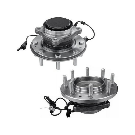 Front Wheel Hub Assembly Set - Compatible with 2011 - 2019 GMC Sierra 3500 HD 2012 2013 2014 2015 2016 2017 2018