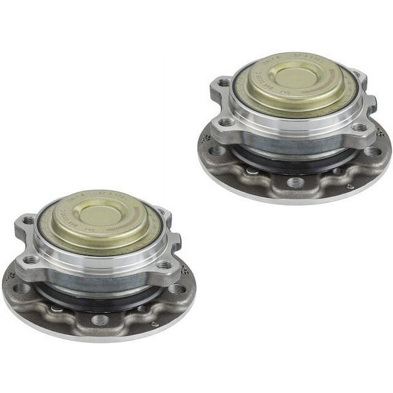 Front Wheel Hub Assembly Set - Compatible with 2012 - 2015 BMW M6 2013 2014