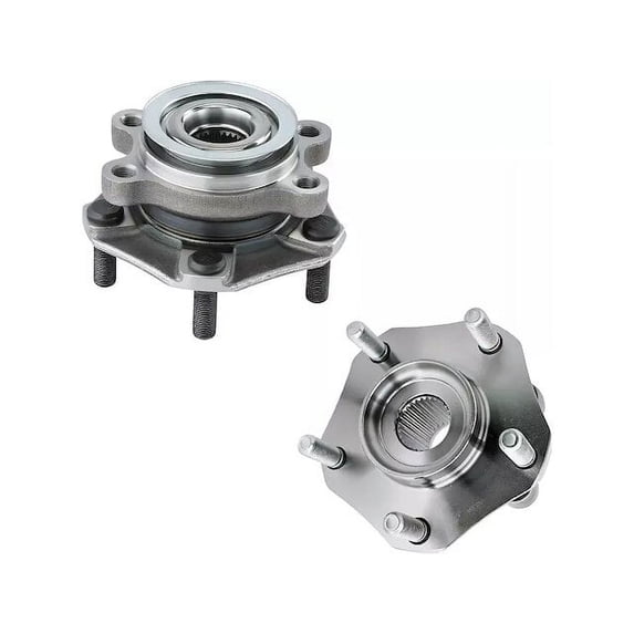 Front Wheel Hub Assembly Set - Compatible with 2013 - 2019 Nissan NV200 2014 2015 2016 2017 2018