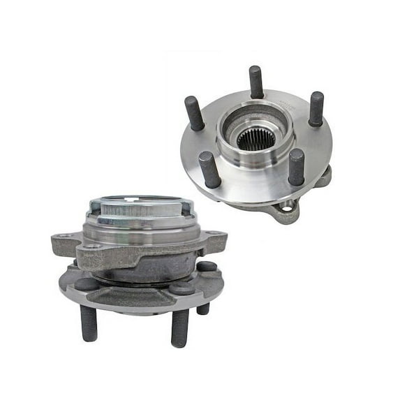 Front Wheel Hub Assembly Set - Compatible with 2014 - 2019 INFINITI QX60 AWD 2015 2016 2017 2018