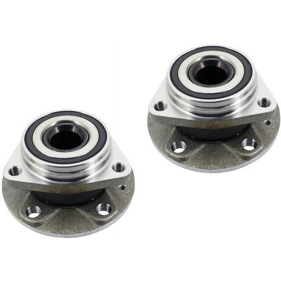 Front Wheel Hub Assembly Set - Compatible with 2015 - 2019 Volkswagen Golf R 2.0L 4-Cylinder 2016 2017 2018