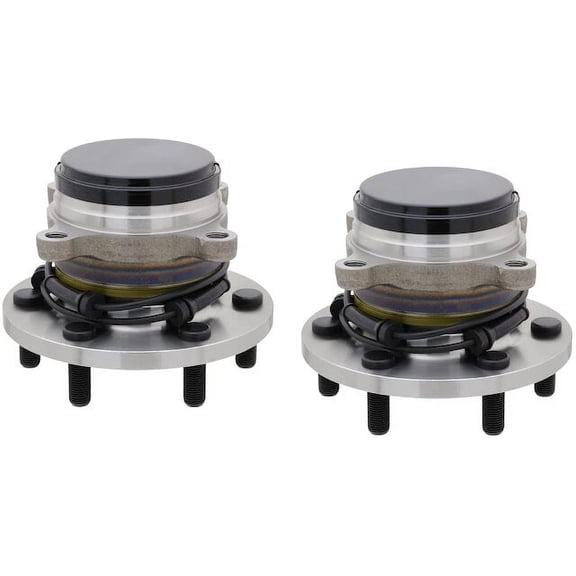 Front Wheel Hub Assembly Set - Compatible with 2016 - 2019 Nissan TITAN XD RWD 2017 2018