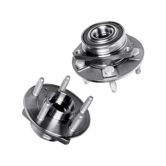 Front Wheel Hub Assembly Set - Compatible with 2016 - 2021 Chevy Malibu 2017 2018 2019 2020