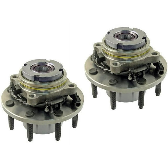 Front Wheel Hub Assembly Set - Compatible with 2017 Mercedes-Benz GLS350d
