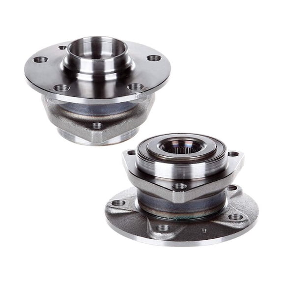 Front Wheel Hub Assembly Set - Compatible with 2017 Volkswagen Golf Alltrack