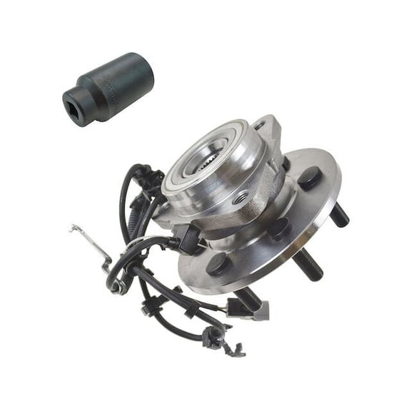 Front Wheel Hub Assembly and Socket Kit 2 Piece - Compatible with 1997 - 2004 Dodge Dakota 4WD 1998 1999 2000 2001 2002 2003