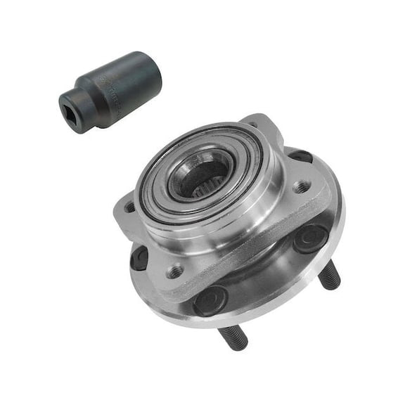 Front Wheel Hub Assembly and Socket Kit - Compatible with 1996 - 2007 Chrysler Town & Country 1997 1998 1999 2000 2001 2002 2003 2004 2005 2006