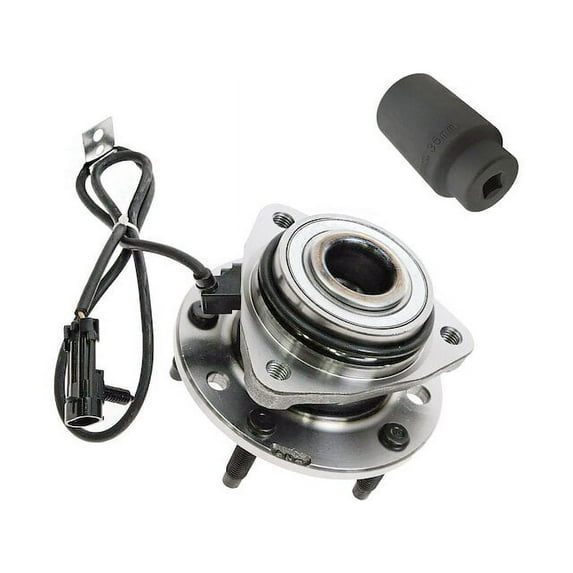 Front Wheel Hub Assembly and Socket Kit - Compatible with 1997 - 2005 Chevy Blazer 1998 1999 2000 2001 2002 2003 2004