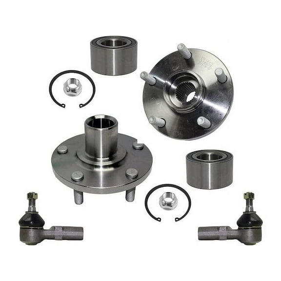 Front Wheel Hub Assembly and Tie Rod End Kit - Compatible with 1992 - 2001 Toyota Camry 3.0L V6 1993 1994 1995 1996 1997 1998 1999 2000