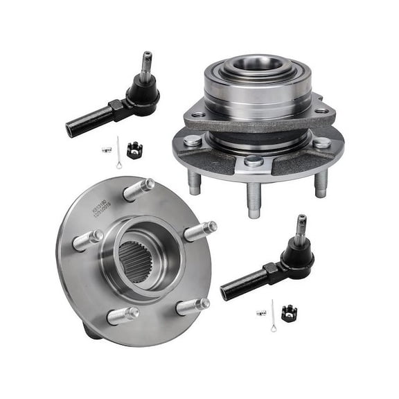 Front Wheel Hub Assembly and Tie Rod End Kit - Compatible with 2005 Chevy Equinox LS