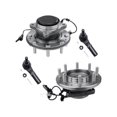 thumbnail image 1 of Front Wheel Hub Assembly and Tie Rod End Kit - Compatible with 2011 - 2019 Chevy Silverado 3500 HD 2012 2013 2014 2015 2016 2017 2018, 1 of 2