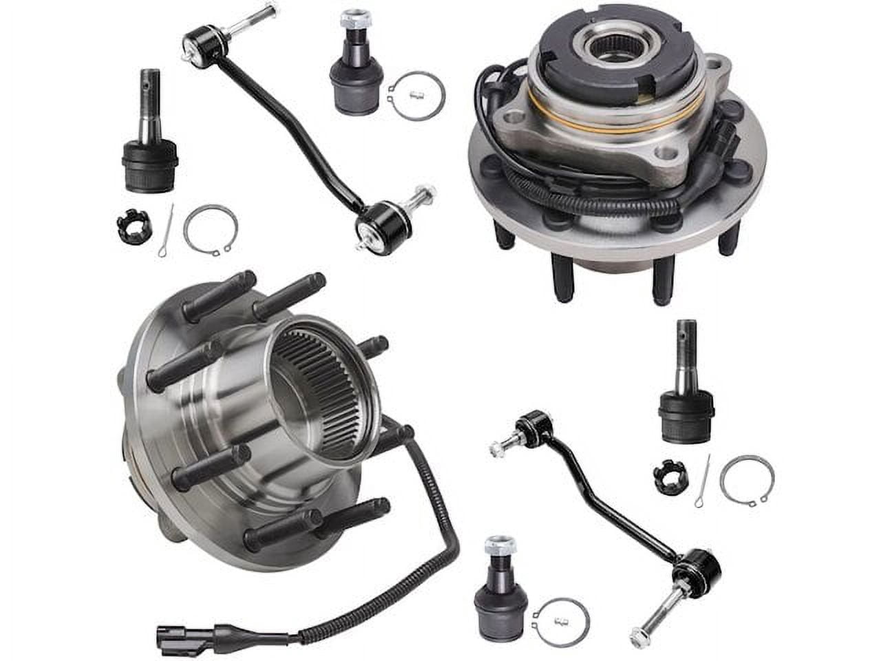 Ford Excursion Rear Hub Front Wheel Hub Ball Joint Sway Bar Link Kit - Compatible with 2003 ...