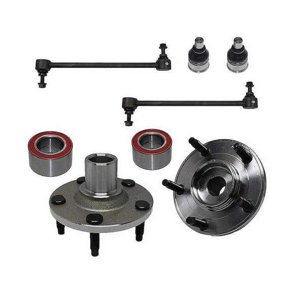 Front Wheel Hub Ball Joint Sway Bar Link Kit - Compatible with 2005 - 2011 Mercury Mariner 2006 2007 2008 2009 2010