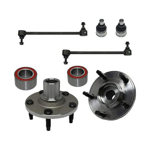 Front Wheel Hub Ball Joint Sway Bar Link Kit - Compatible with 2005 - 2011 Mercury Mariner 2006 2007 2008 2009 2010