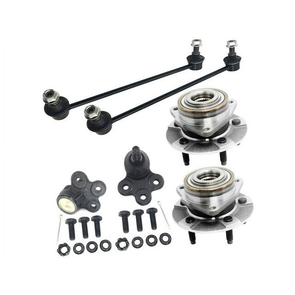 Front Wheel Hub Ball Joint Sway Bar Link Kit - Compatible with 2006 Pontiac Torrent
