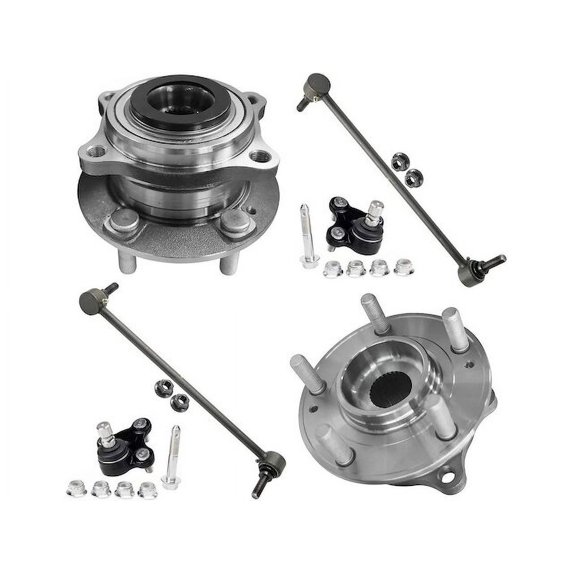 Front Wheel Hub Ball Joint Sway Bar Link Kit - Compatible with 2015 - 2017 Hyundai Sonata 2016