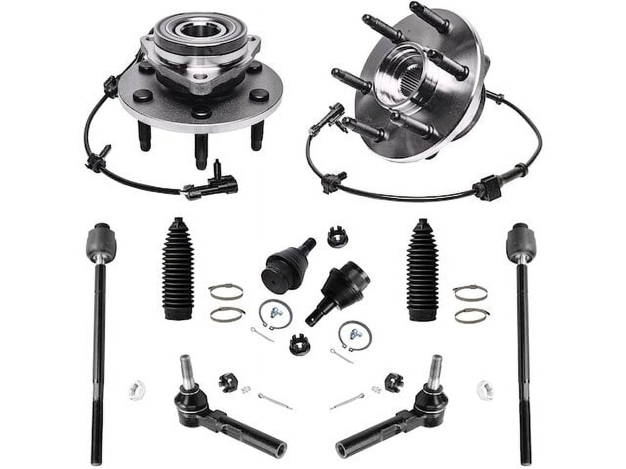 Front Wheel Hub Ball Joint Tie Rod End Kit Compatible with 2003