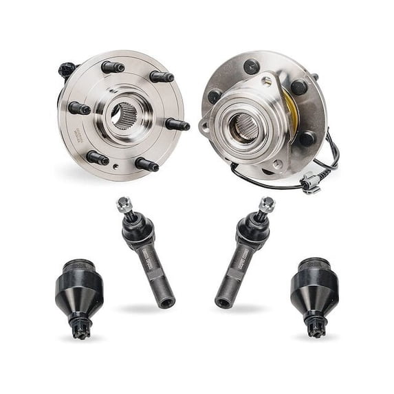 Front Wheel Hub Ball Joint Tie Rod End Kit - Compatible with 2007 - 2014 GMC Yukon 2008 2009 2010 2011 2012 2013
