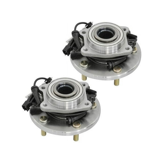 Front Wheel Hub Bearing Assembly - Set of 2 - 5-Lug - Compatible with 2008 - 2011 Chrysler Town and Country with ABS 2009 2010