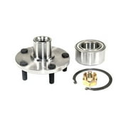 Front Wheel Hub Bearing Repair Kit with Retaining Ring and Axle Nut - Compatible with 2006 - 2014 Hyundai Sonata 2.0L 2.4L 4-Cylinder 2007 2008 2009 2010 2011 2012 2013
