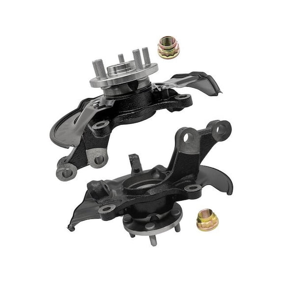 Front Wheel Hub Bearing Steering Knuckle Assembly - Set of 2 - Compatible with 2009 - 2013 Toyota Corolla (For USA Built Vehicles) 2010 2011 2012