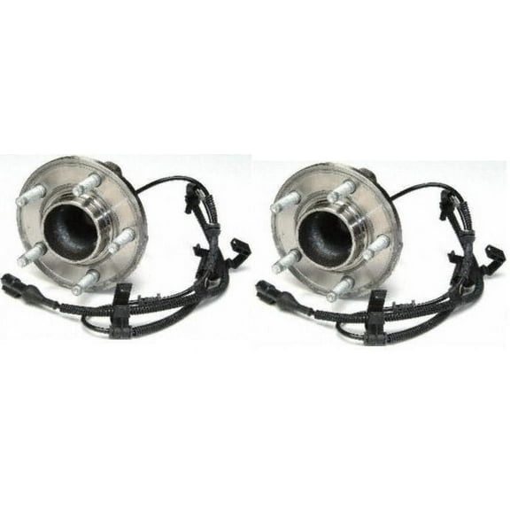 Front Wheel Hub & Bearing w/Sensor Pair Set Compatible with Mercury w/ABS Fits select: 2003-2004 MERCURY GRAND MARQUIS, 2003-2004 FORD CROWN VICTORIA