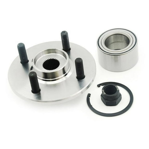 Front Wheel Hub Repair Kit - Compatible with 1994 - 2001 Saturn SW2 Base 1.9L 4-Cylinder VIN 7 FI Naturally Aspirated GAS 1995 1996 1997 1998 1999 2000