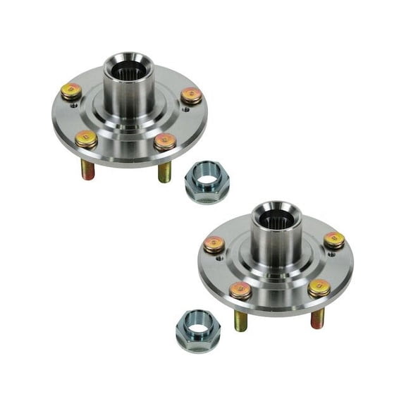 Front Wheel Hub Set 2 Piece - Compatible with 2003 - 2010 Honda Element 2004 2005 2006 2007 2008 2009