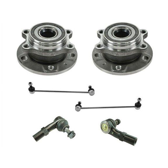 Front Wheel Hub Sway Bar Link Tie Rod Kit 6 Piece - Compatible with 2009 - 2017 Volkswagen CC 2010 2011 2012 2013 2014 2015 2016