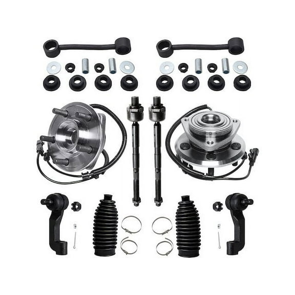 Front Wheel Hub Sway Bar Link Tie Rod Kit - Compatible with 2007 - 2011 Dodge Nitro 2008 2009 2010