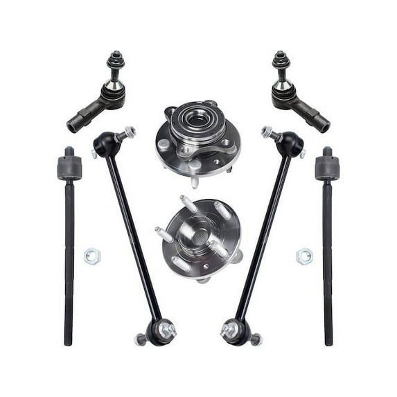 Front Wheel Hub Sway Bar Link Tie Rod Kit - Compatible with 2008 Ford Taurus