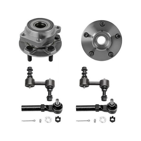 Front Wheel Hub Sway Bar Link Tie Rod Kit - Compatible with 2014 - 2015 Subaru XV Crosstrek