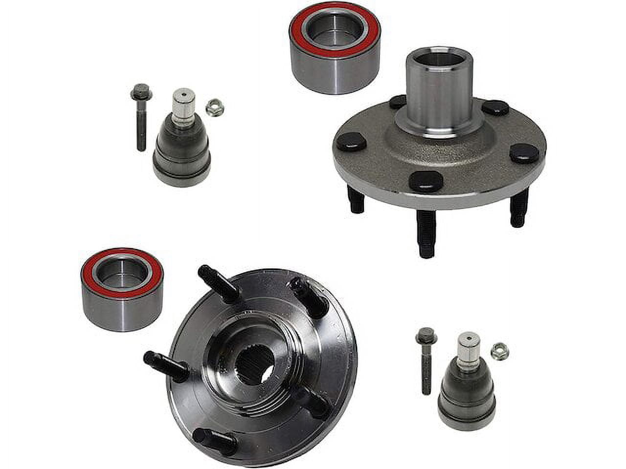 Front Wheel Hub and Ball Joint Kit - Compatible with 2001 - 2012 Ford ...