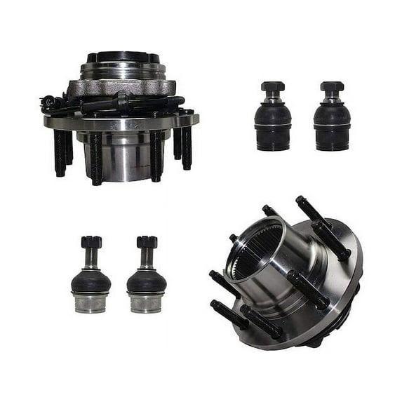 Front Wheel Hub and Ball Joint Kit - Compatible with 2003 - 2004 Ford F-250 Super Duty