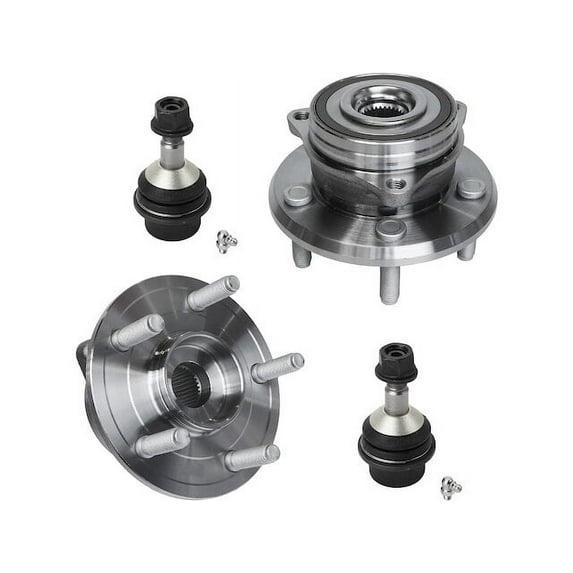 Front Wheel Hub and Ball Joint Kit - Compatible with 2011 - 2020 Dodge Durango 2012 2013 2014 2015 2016 2017 2018 2019
