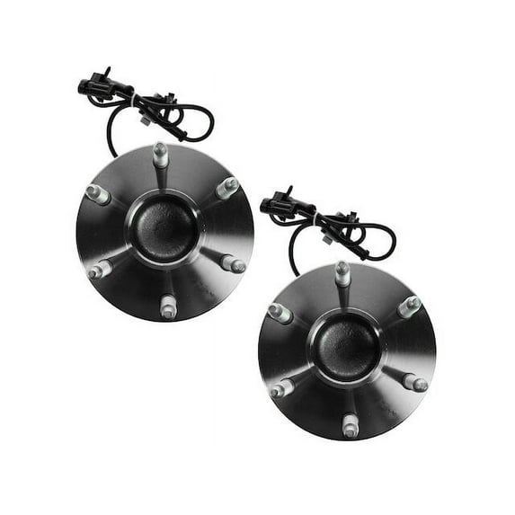 Front Wheel Hub and Bearing Kit 2 Piece - Compatible with 2007 GMC Sierra 1500 Classic RWD