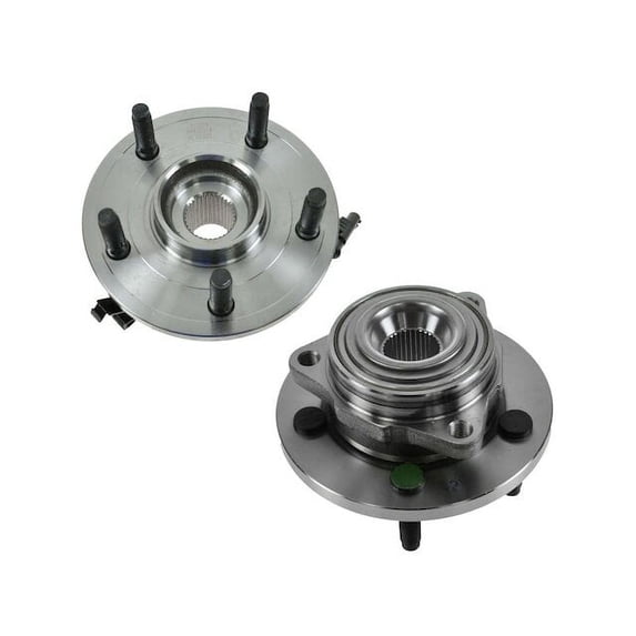 Front Wheel Hub and Bearing Kit 2 Piece - Compatible with 2011 Ram Dakota
