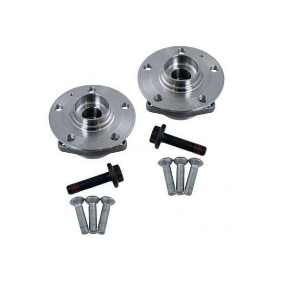 Front Wheel Hub and Bearing Kit 2 Piece - Compatible with 2016 - 2019 Volkswagen Golf SportWagen 2017 2018