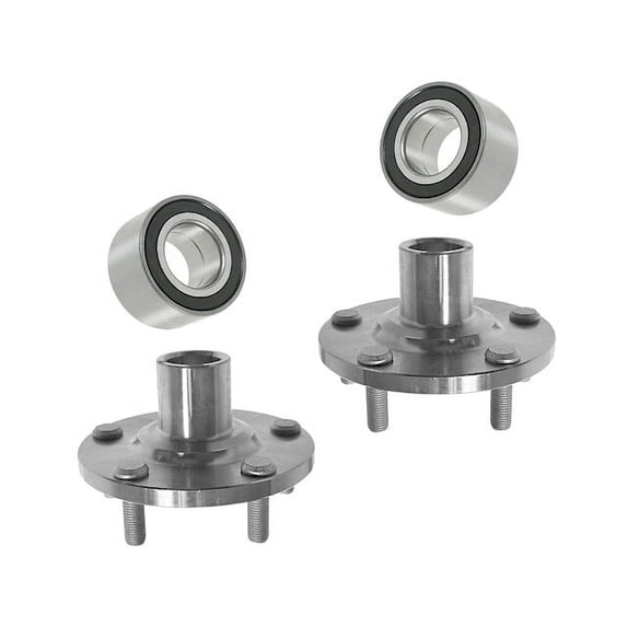 Front Wheel Hub and Bearing Kit 4 Piece - Compatible with 2001 - 2005 Toyota RAV4 2002 2003 2004