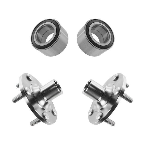 Front Wheel Hub and Bearing Kit 4 Piece - Compatible with 2002 - 2003 Mazda Protege5