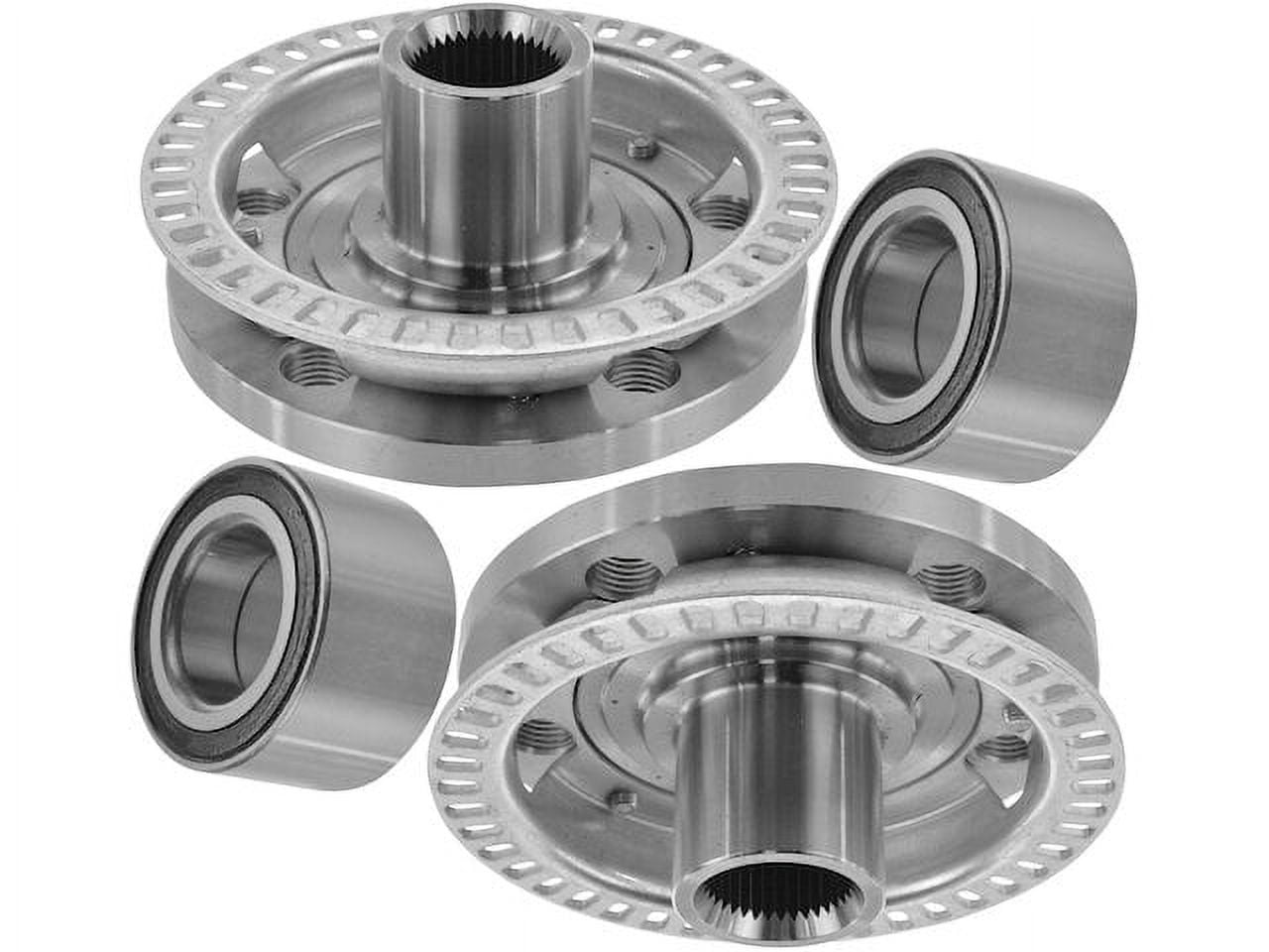 Front Wheel Hub and Bearing Kit 4 Piece Compatible with 2002 2003 Volkswagen Golf