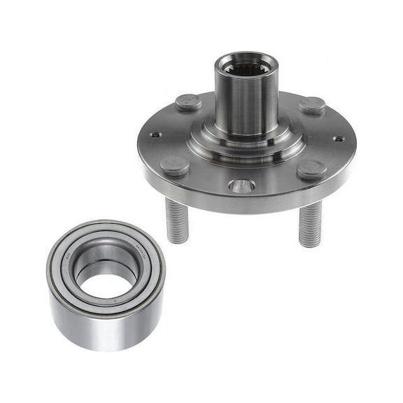 Front Wheel Hub and Bearing Kit - Compatible with 2013 - 2015 Chevy Spark 2014