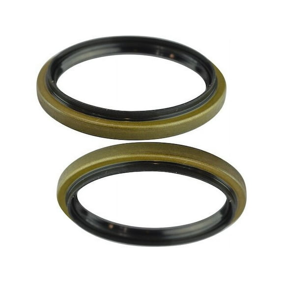Front Wheel Seal Kit 2 Piece Set - Compatible with 1988 - 1991, 1993 - 1997 Ford F53 1989 1990 1994 1995 1996