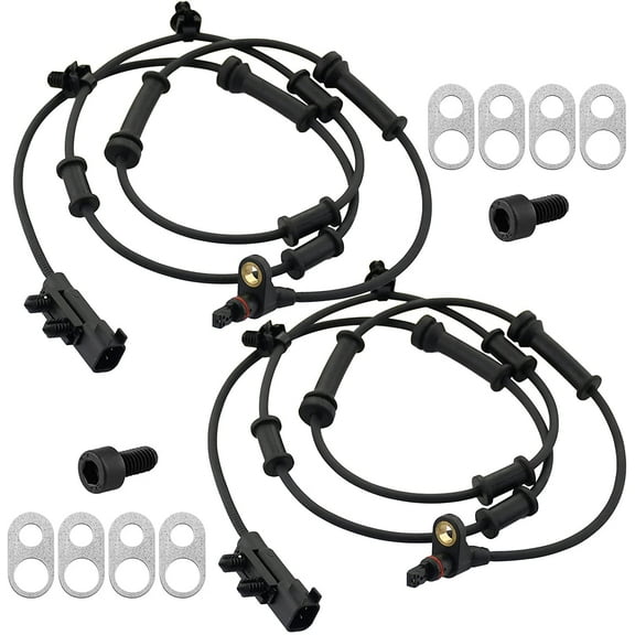 Front Wheel Speed ABS Sensor Fits for Jeep Wrangler 2011-2017, Jeep Wrangler JK 2018-Wheel Speed ABS Assembly-2 PACK