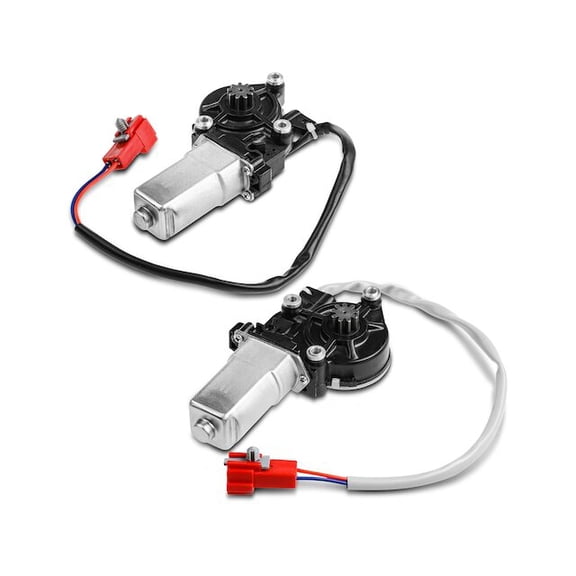 Front Window Motor Set 2 - Compatible with 1990 - 1993 Dodge W250 Base 1991 1992