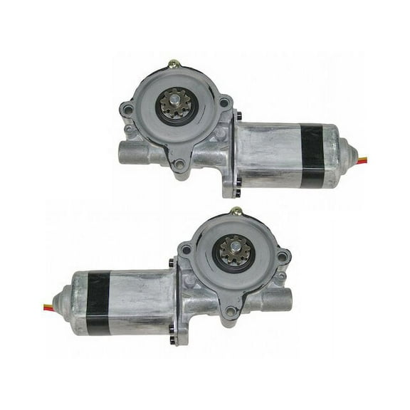 Front Window Motor Set 2 Piece - Compatible with 1992 - 1995 Ford F-250 1993 1994