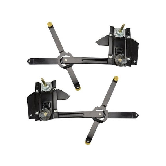 Front Window Regulator Set 2 Piece - Compatible with 1977 - 1986 Chevy C20 1978 1979 1980 1981 1982 1983 1984 1985