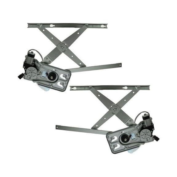 Front Window Regulator and Motor Kit 2 Piece - Compatible with 1998 - 2004 Chrysler Concorde 1999 2000 2001 2002 2003