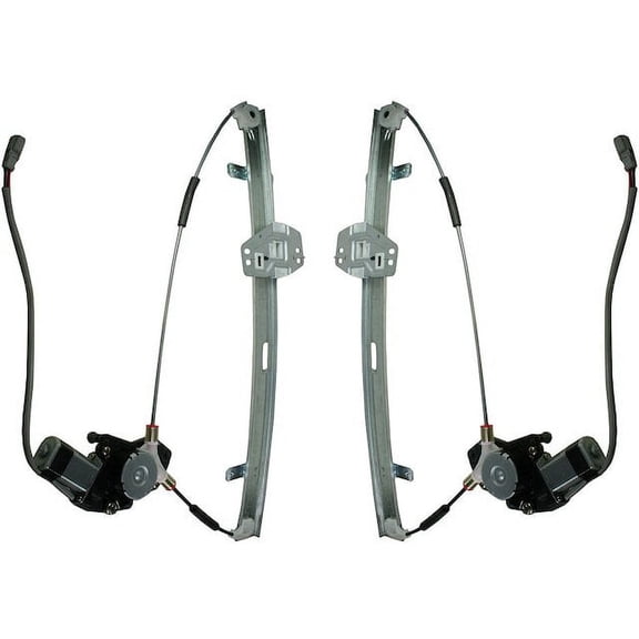 Front Window Regulator and Motor Kit 2 Piece - Compatible with 1999 - 2002 Honda Odyssey 2000 2001