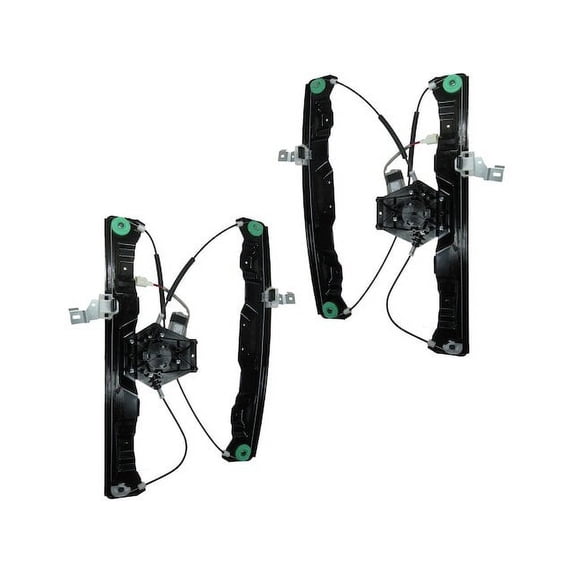 Front Window Regulator and Motor Kit 2 Piece - Compatible with 2002 - 2008 Ford Explorer 4-Door 2003 2004 2005 2006 2007